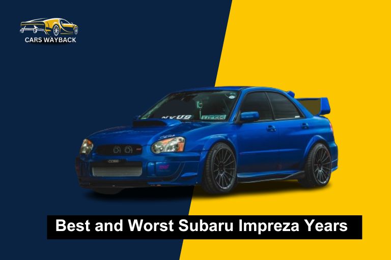 Best and Worst Subaru Impreza Years